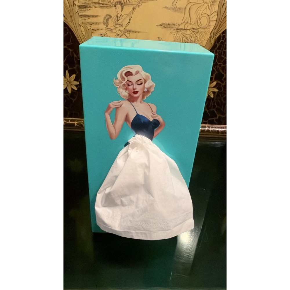 Funny Skirt Tissue Box Cover - Vintage Classy Cute Lady Skirt Box Holder
